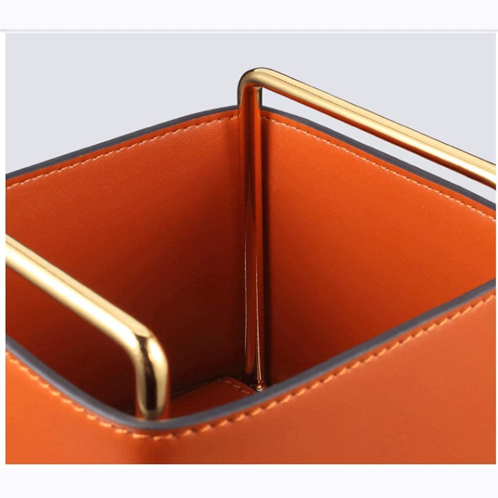 Portamatite Portapenne in Pelle, portamatite Multifunzione Durevole con Impugnatura Portatile, Porta pennelli per Trucco con Design a Bocca Larga Portapenne