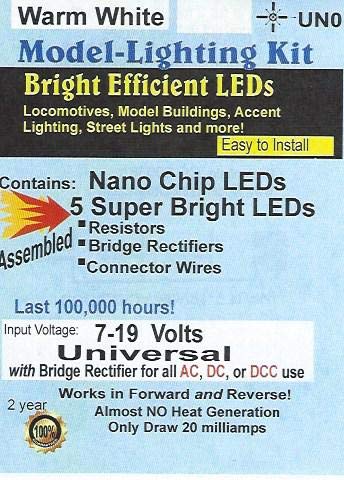 Evan Designs UN0 Warm White Nano Chip LED, Pkg=5