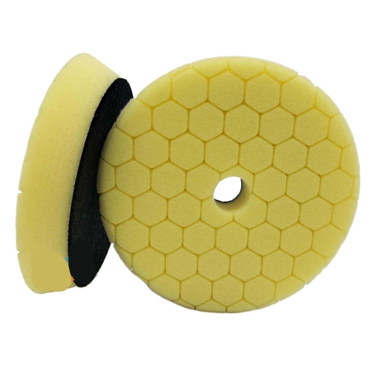 Esponja Pulido para Coche Almohadillas de pulido for coche, esponja espuma 3/5/6 pulgadas, juego almohadillas for pulir herramientas(Yellow x 5pcs,5Inch (125mm))