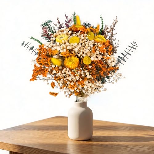 Ramo de flores secas boho para decoración de jarrón 17" miniatura 1
