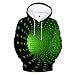 Produktbild Realde Herren 3D Druck Kapuzenpullover Sweatshirt Langarm Top Freizeit Herbst Slim Fit Hoodie Große Taschen und Kapuzen Pullover Männer T-Shirt Kapuzenshirt für Fitness