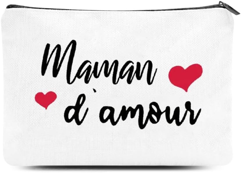 Cadeaux de Maman Trousse de Maquillage Mère Sac à Cosmétiques de Maman Cadeau Fête des Mères Pochette Maquillage Accessoires de Voyage