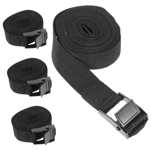 HONMEET Kayak Roof Rack Straps 4 Pack Heavy Duty Tie Down Straps Loops for Attachment Secure Buckle Lashing