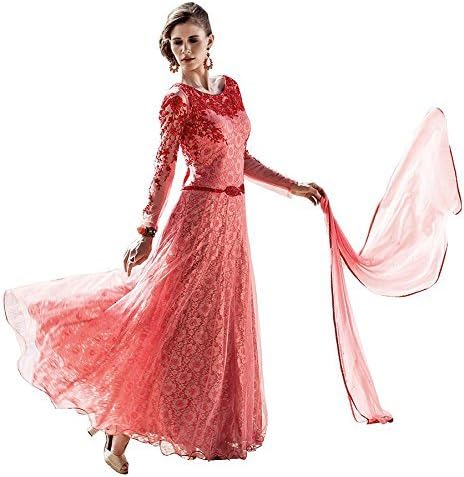 Ameza Fashion Red Neck Embroidered Long Anarkali Suit