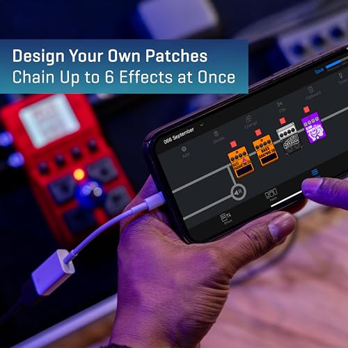 ZOOM MS-60B+ Bass-Multi-Effektpedal, Simulation berühmter Verstärker und klangbestimmender Vorverstärker, 75 Effekte wie Overdrive, Octaver, Filter, Modulation, Synths, Distortion u.a., rot