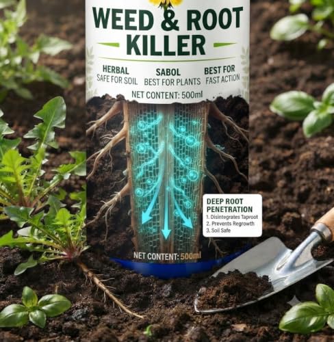 Image of Weed & Root Weed Killer I ALL CLEAR I Ready to Use | Fast-Acting Deep Penetrating Formula | Removes Weeds from Root | Garden, Lawn, Driveway & Pathway Weed Remover Spray (PACK OF 1)
