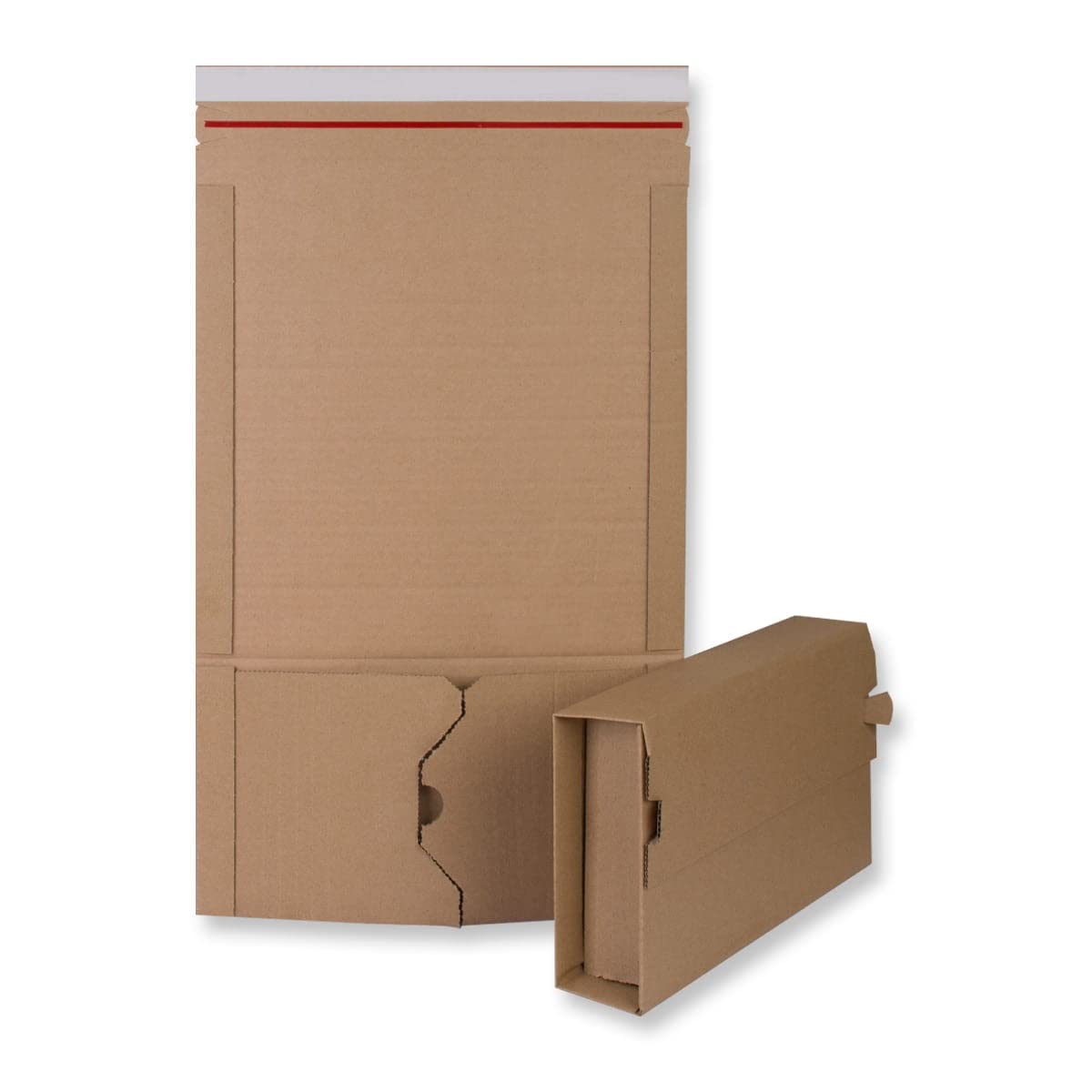 A5 Size Book Postal Wraps 215x165x80mm Strong Cardboard Mailers - Manilla Book Wrap Flute (Pack of 25)