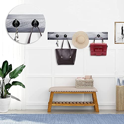 Image of AJB Heavy Duty Magnetic Hooks for Multi-Purpose Hanging Utility Hook Transparent Reusable Wall Hangers 10 KG /22 lb Waterproof for Home Kitchen Bathroom Bedroom Dorm Keys Bag Towels (6)