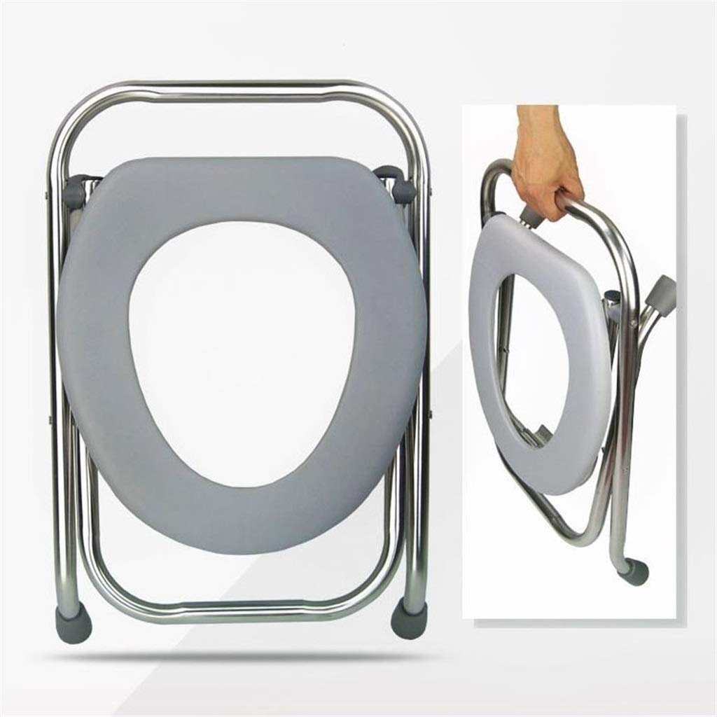 Toilleten Sitz, Ergonomie Klappbarer Sitz Haushalt Mobiler Toilettenhocker Zum Alter Mann Schwangere Frau (Farbe : 32cm)