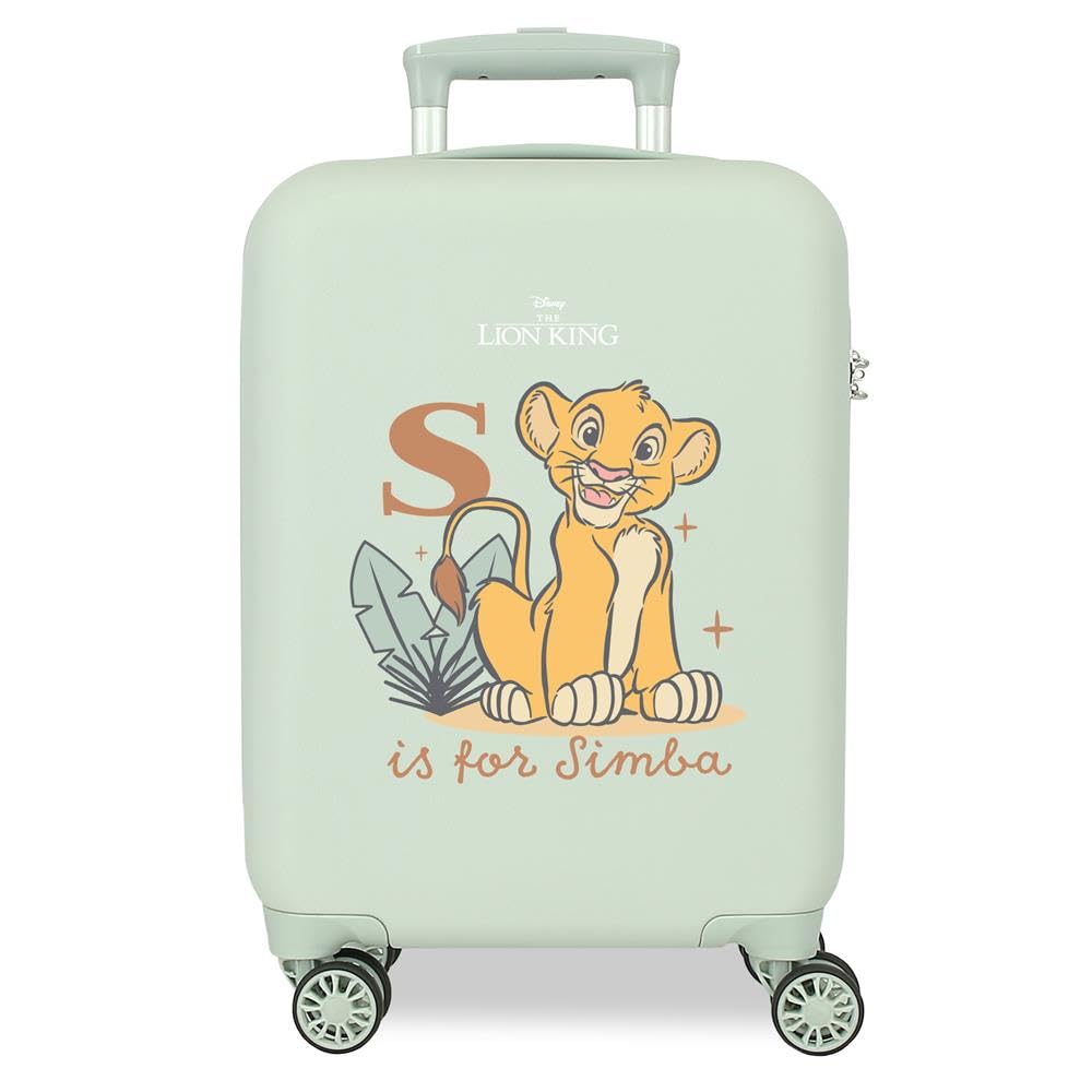 Joumma Disney Lion King Sun & Sawanna Walizka kabinowa Mięta 33 x 50 x 20 cm Twardy ABS Zamek szyfrowy z boku 28 l 2,2 kg 4 podwójne koła bagaż podręczny