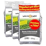 versando 30kg Rasenkalk & Gartenkalk bis 750m...