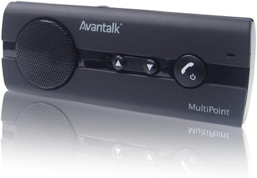 Avantalk BTCK-10B Bluetooth Speakerphone with Echo Cancellation and Noise Suppression - Retail Packaging - Black