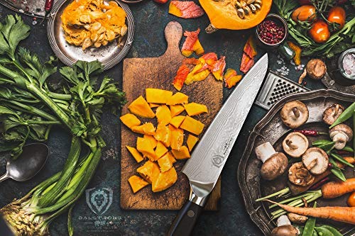 DALSTRONG Chef Knife - 7" Shogun Series - Damascus - Japanese AUS-10V Super Steel -G10 Handle - w/Sheath - Thumbnail 5