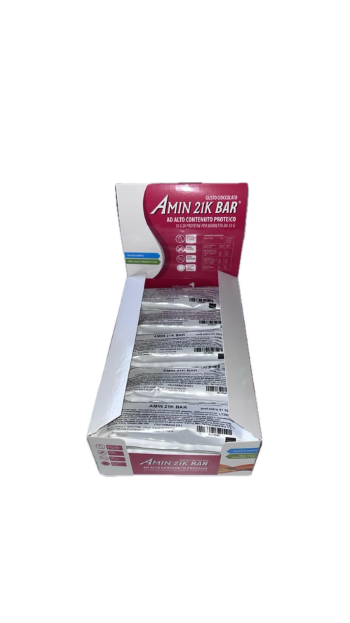AMIN 21K BAR CIOCCOLATO 20 BARRETTE DA 33G