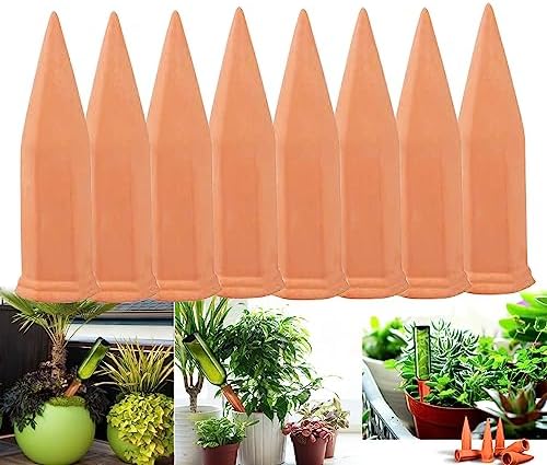 Kit D'Arrosage Automatique 6 Pièces - Cônes En Céramique Pour Plantes - Arrosage Goutte à Goutte Pour Vacances, Jardin Et Intérieur