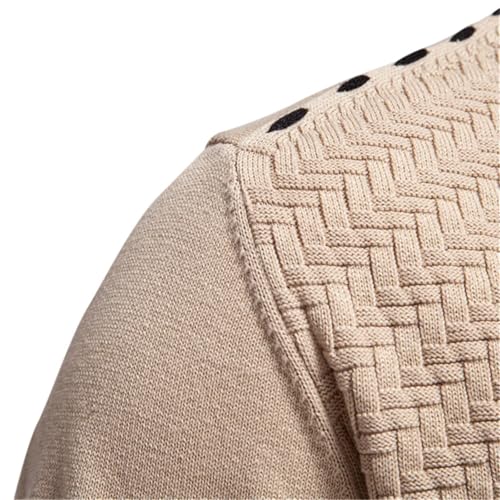 Mens V Neck Button up Cotton Cardigan Sweaters Casual Social Knit Sweater4