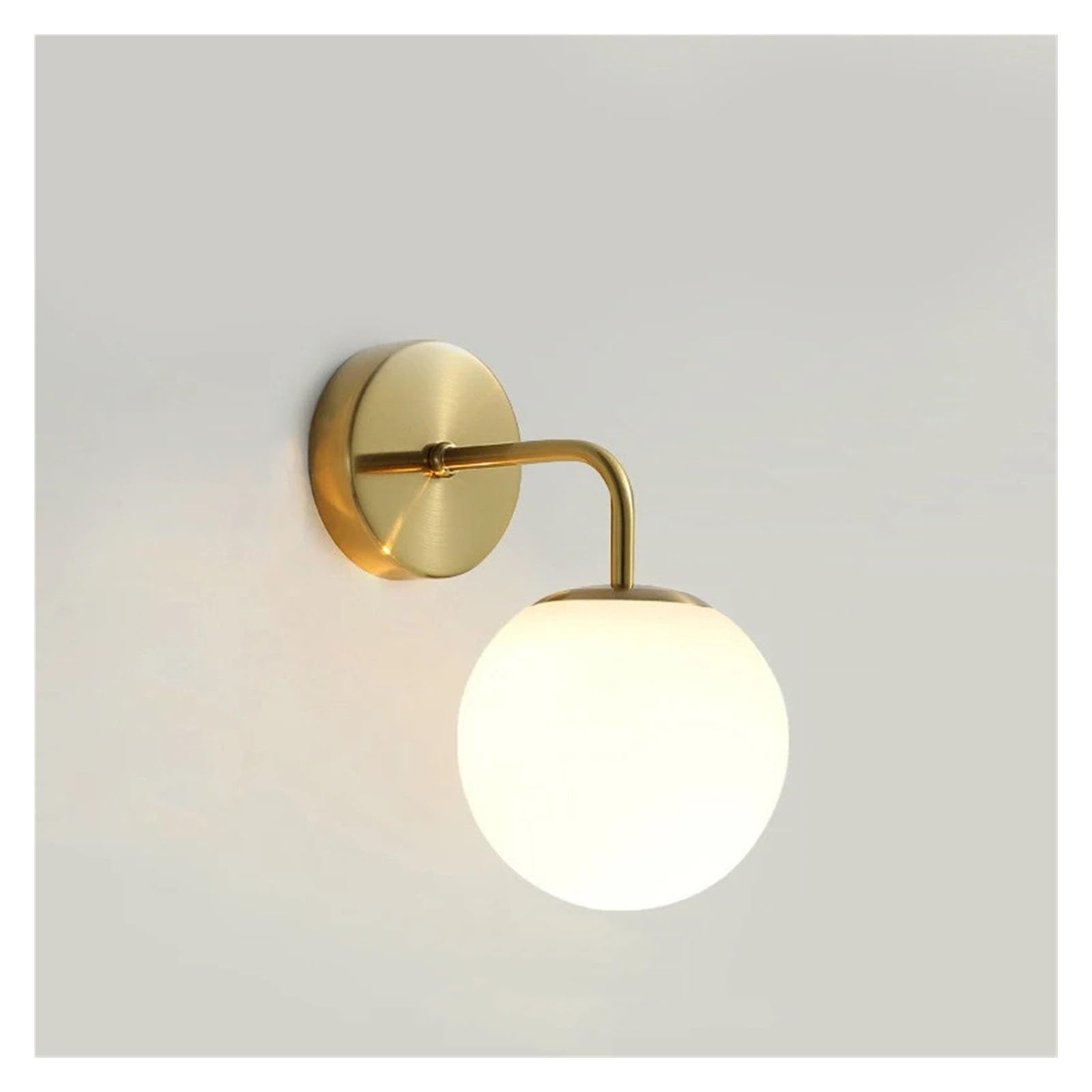 KUNYOS Nordic Led Wall Lamp Gold Simple Ball Drop Light Corridor Balcony Creative Staircase Bedroom Bedside G9(4000k,Copper)