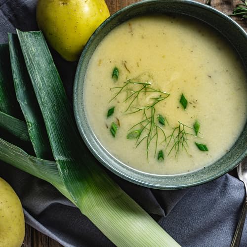 Gerlinéa Suppe Lauch Kartoffel - Proteinreicher Mahlzeitenersatz - Trockensuppe - Schlankheitsmahlzeiten - Enthält 8 Mahlzeiten