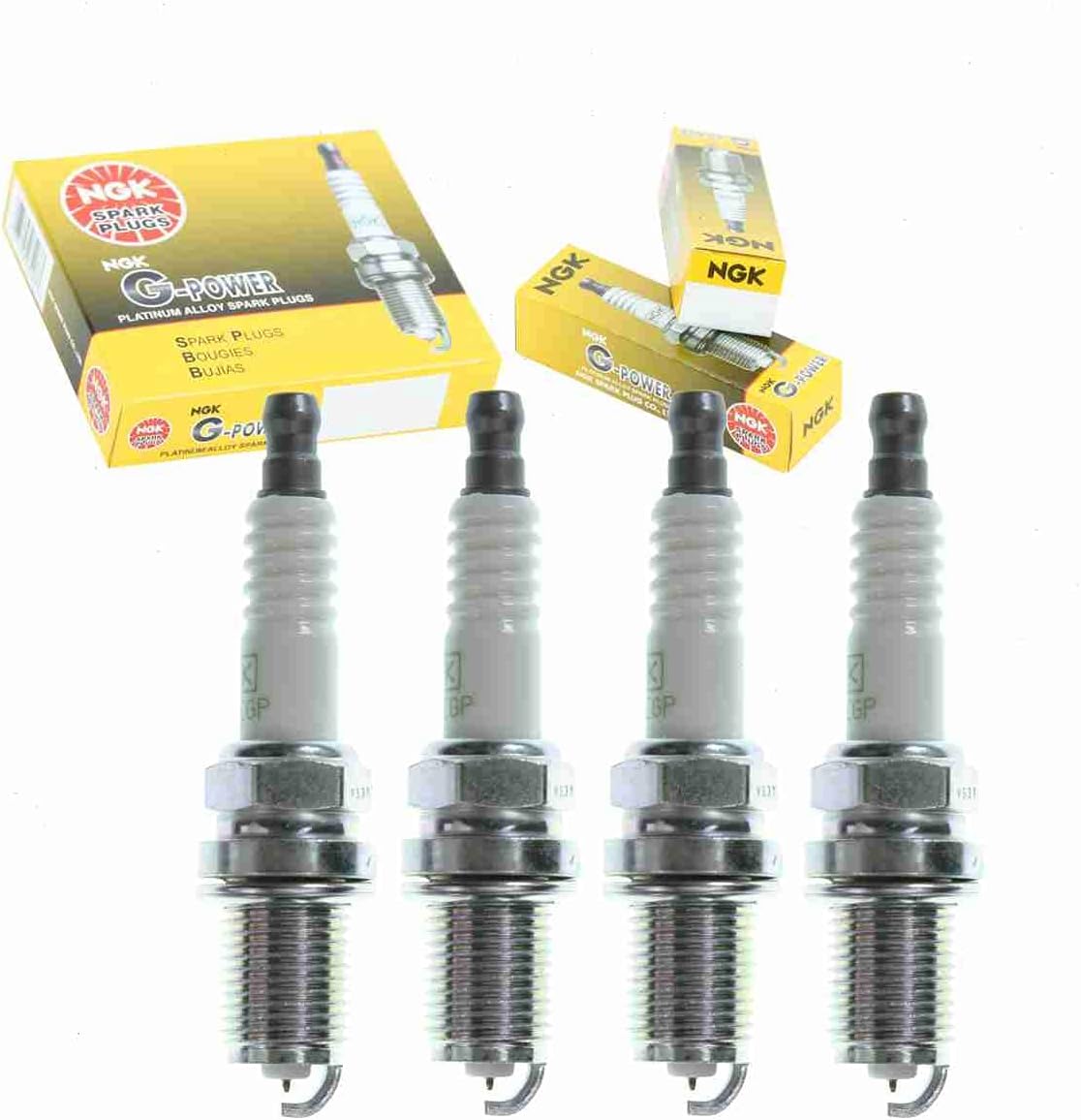 4 pc NGK G-Power Spark Plugs compatible with Scion tC 2.4L L4 2005-2010