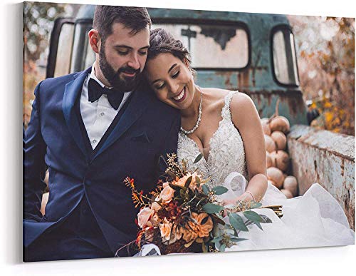 Personalized Photo to Canvas Print Wall Art 16x16 Inch (40cmx40cm) Custom Your Photo
