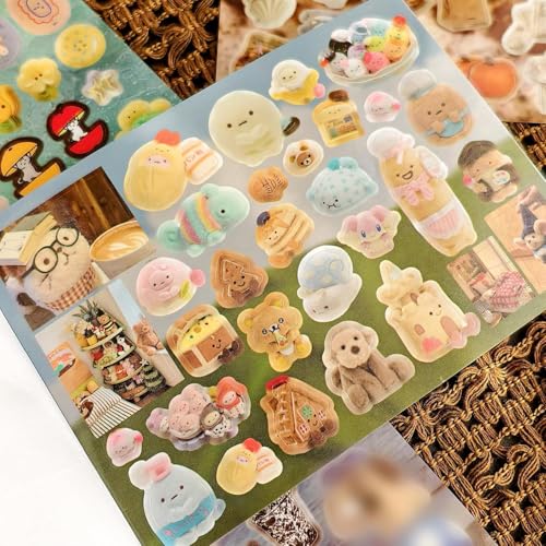 Image of Japanese Kawaii Sticker Book, 30 Sheets, 800 Pieces, INS Style Cute Cartoon Animals, Waterproof for Journaling, Scrapbooking, Planners (Pink)