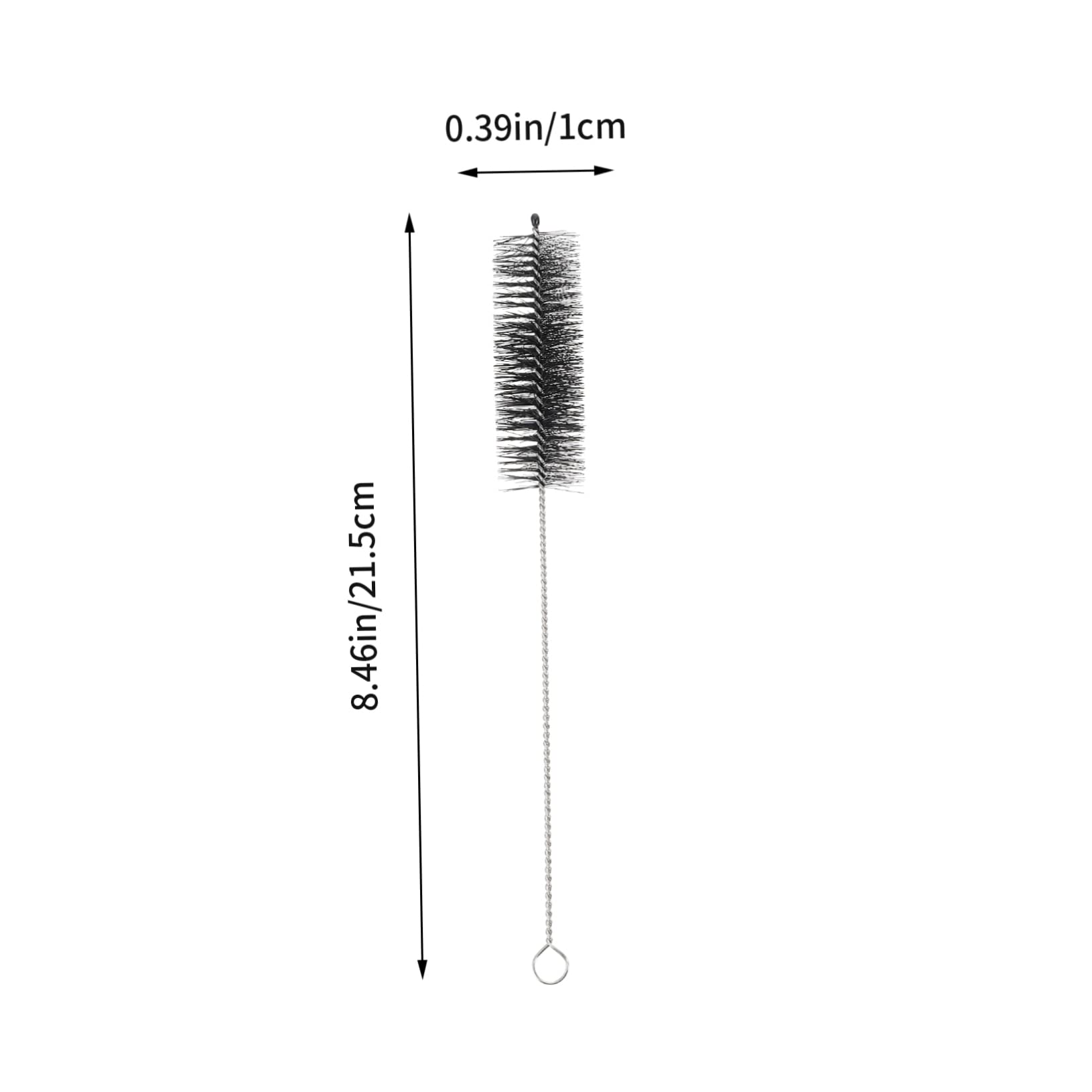 Cabilock 9pcs Cleaning Brush Set of 9 Tube Cleaning Tools Straw Cleaning Brush Drinking Straw Cleaner Brush Bottle Cleaner Bottle Cleaner Cleaning Supply Black Stainless Steel