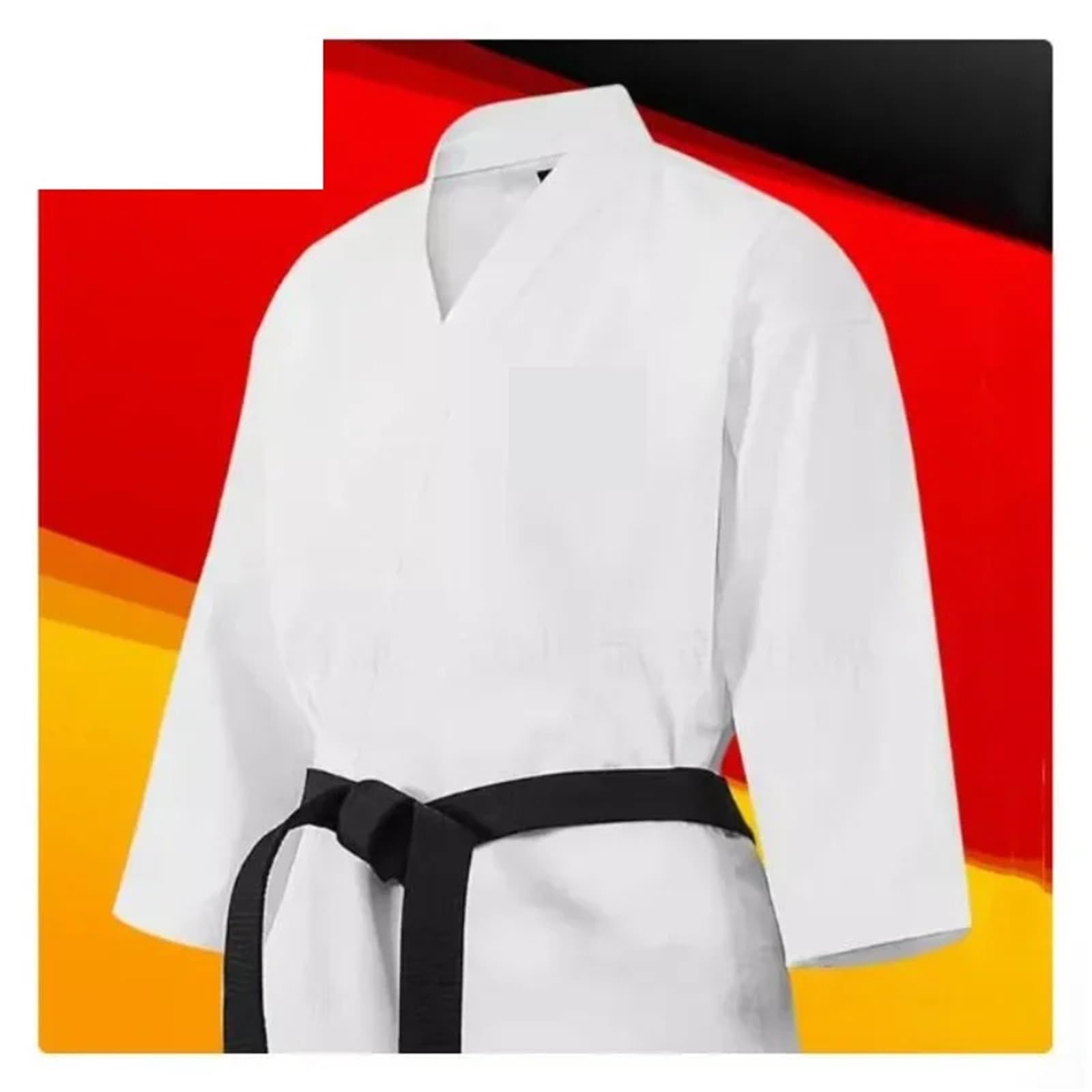 Bata de Karate Uniforme de Karate Certificado Uniforme de Entrenamiento y Sparring Ropa de competición de Karate del Equipo para Formación, Rendimiento(160cm)