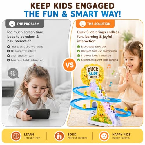 Image of Magicwand Learning Educational Blocks Bus for Toddlers with Push & Pull Function & Xylophone【3 Yrs & Up】【Pack of 1】【Multi-Colored】 (Duck Track Racer)