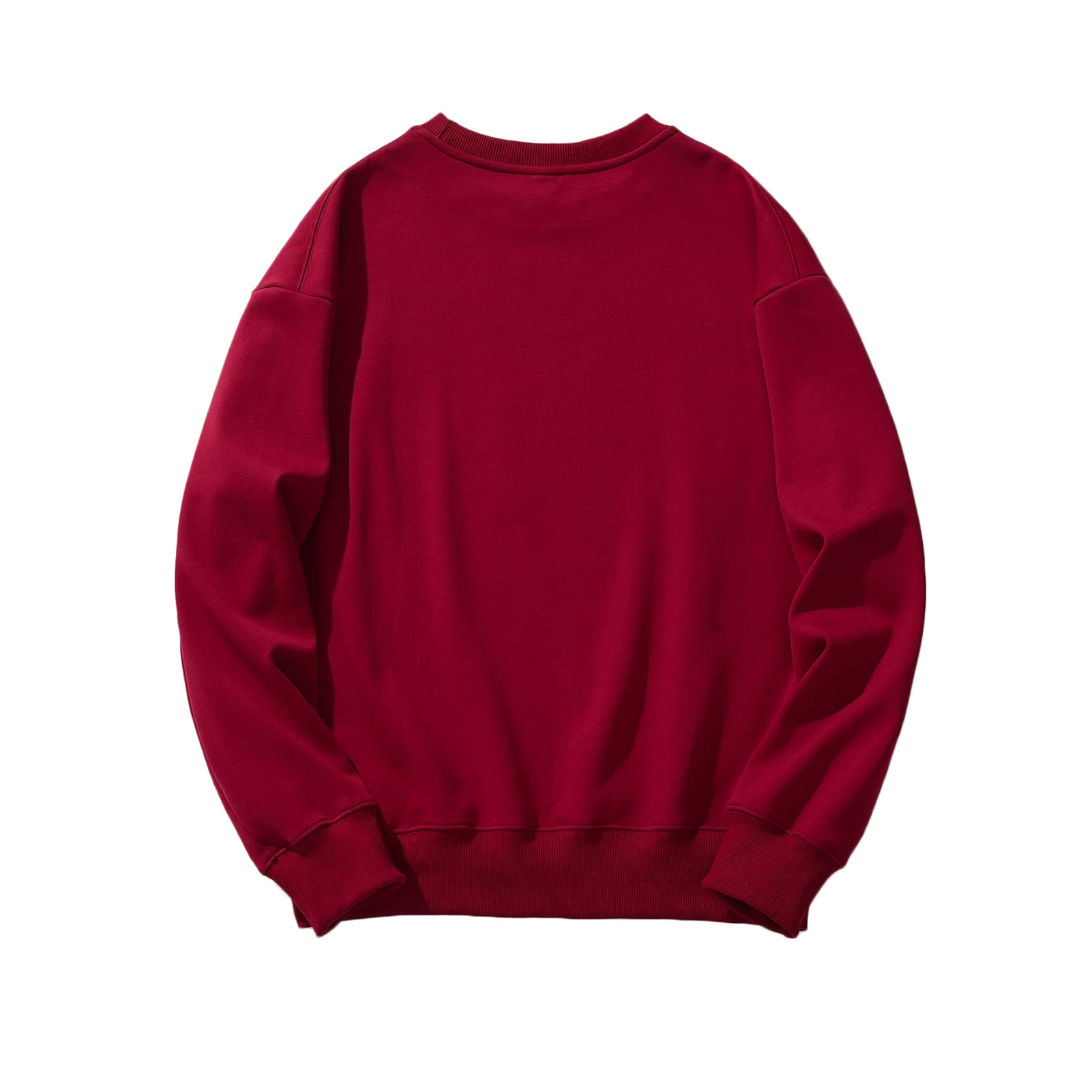 Herren Pullover Fleece Weich Sweatshirt Mit Langen Ärmeln Und Rundhals Casual Sweater Unisex Warmer Winter Pulli Für Männer Und Herren