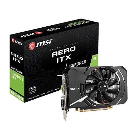 MSI Geforce GTX 1660 Super TM Aero ITX OC - Tarjeta gráfica (6 GB GDDR6, 192 bit, Boost: 1815MHz, DisplayPort x 1, HDMI 2.0b x 1, DL DVI D x 1 HDCP)