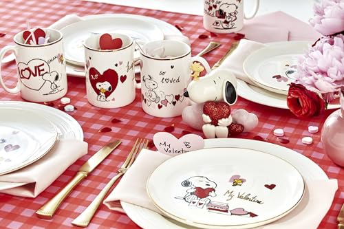 Set de 4 Mugs Snoopy Día de San Valentín Lenox miniatura 4