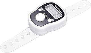 RoxxyStore Luminous Tasbih Ring with Box Digital Practical Rosary (White)