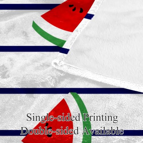 Couverture polaire rayures melon d'eau couverture de canapé lit 150x100 - 4