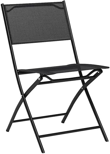 Miniatura 4 de Giantex, juego de 4 sillas plegables con apoyabrazos para usar al aire libre en el patio, camping, el jardín, la alberca, la playa, Negro