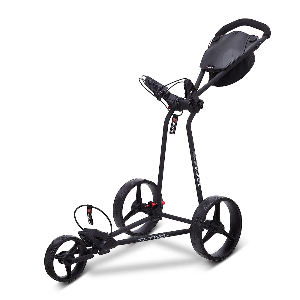 Big Max TI-TWO 3-Rad Golftrolley (Schwarz)