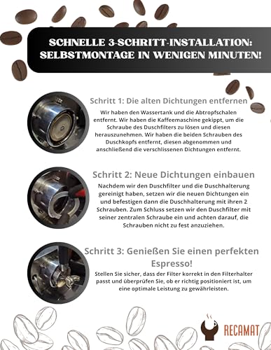 RECAMAT® Dichtungsring für Kaffeemaschine – Hochtempera...