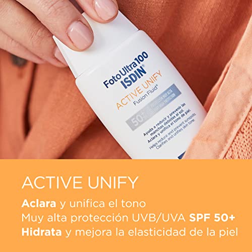 FotoUltra-100-ISDIN-Active-Unify-SPF-50-Protector-solar-facial-Aclara-y-unifica-el-tono-de-piel-50-ml