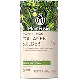 PlantFusion Collagen Builder Plant Based Peptides Protein Powder | Vegan Collagen Supplement |Collagen Building, Skin Hydration, Joint Support, Healthy Hair, Gluten-Free, Non-GMO, Unflavored 10.58 Oz
