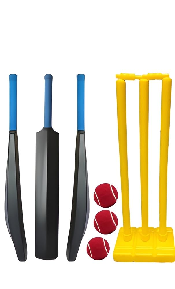 Cricket Set with PVC Bat, Wickets and 3 Red Tennis Balls-image-16