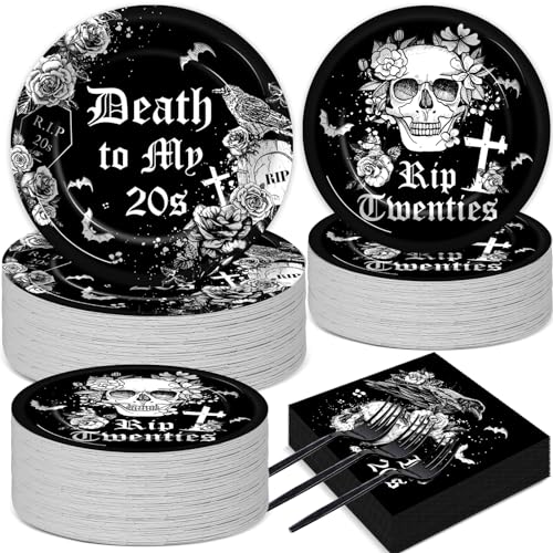 50 Guests 30th Birthday Plates and Napkins Party Supplies Death