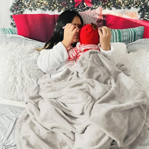 Image of Bedsure GentleSoft Fleece Bed Blankets Full Size Linen - Soft Lightweight Plush Fuzzy Cozy Luxury Blanket Microfiber, 84x90 inches