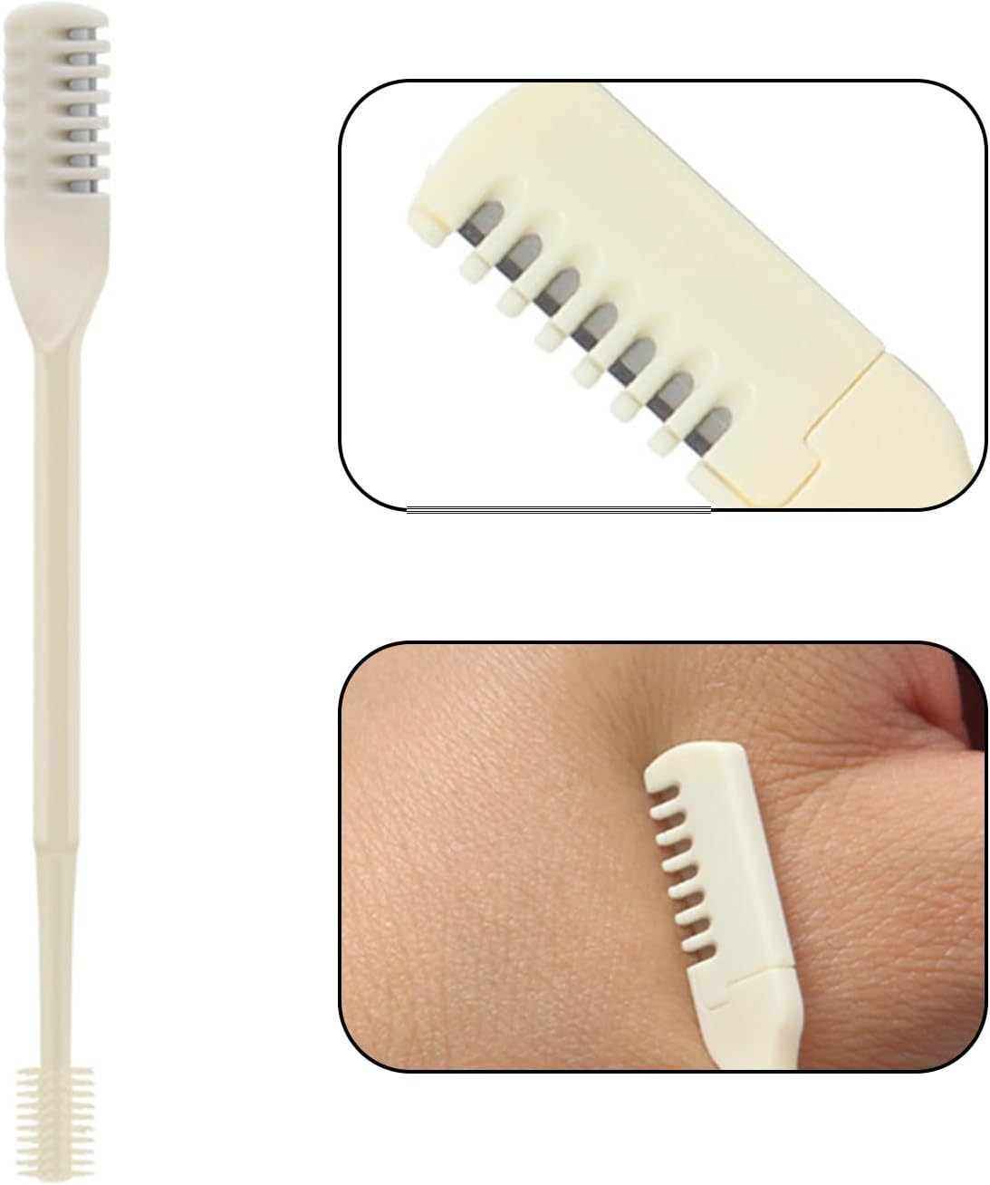 DonLeeving 6 PCS Nasal Hair Cutter, 360 Degree Rotating Nose Hair Trimmer, Portable Manual Nose Hair Trimmer for Women and Men
