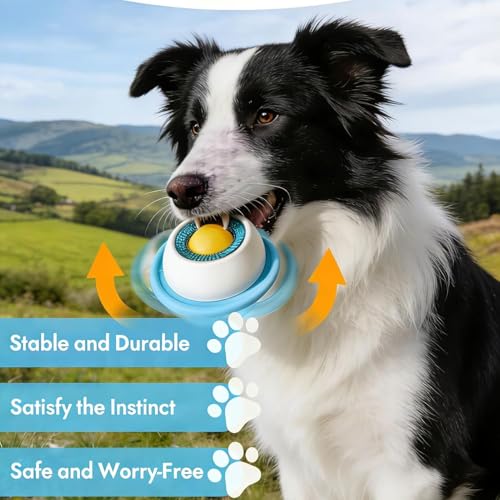 Hundelickspielzeug, 2Pcs Lick Bowl Für Hunde,Langsame Feeder Dog Bowls, Schleckball Hund, Schleckball Hund Leckt Futternapf mit Integrierter Drehkugel Für Gelangweilte Welpen Katzen Futterausgabe