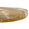 Round Shaman Drum - Natural Hairy Goatskin with Plush Beater (50cm) #2