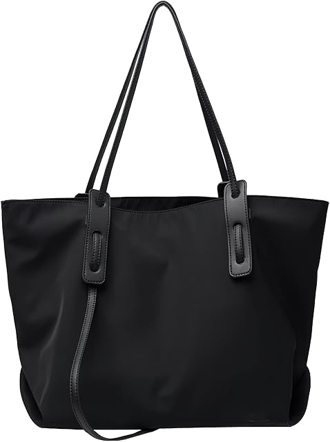 JIELISI Women Handbag Tote Bag, Girls Stylish Laptop Bag Waterproof Shoulder Bag Fashion Shopping Bag Casual Beach Bag Work Bag with Zipper & Pocket School Bag for Work Travel Daily Use