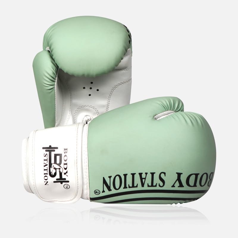 Image of Boxing Gloves - Faux Leather Training Gloves with Hook and Loop Velcro Closure for Long-Lasting Strength and Durability
