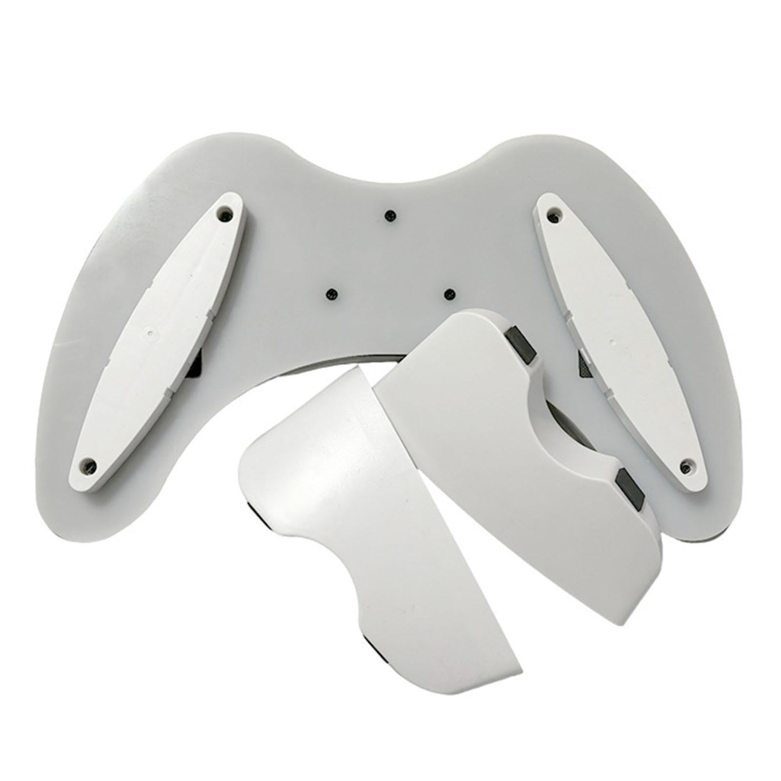 Harilla Reposabrazos para manicura profesional en forma de U con soporte ajustable para teléfono y reposabrazos para salón de manicura, Marrón Claro