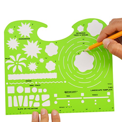Westcott Technical Landscape Drawing Template (T-843)