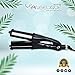 Le Angelique Get Beachy Hair Waver - 2 in 1 Crimper Curling Iron for Long Lasting Waves | 2 Inch Ceramic Tourmaline Wand with Temperature Control | Big Barrel for Loose Wavy Old Hollywood Curls
