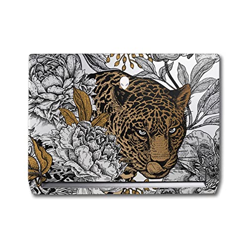 Image of MightySkins Skin Compatible with Alienware M17 R5 (2022) Full Wrap Kit - Bronzed Leopard | Protective, Durable, and Unique Vinyl Decal wrap Cover | Easy to Apply & Change Styles | Made in The USA